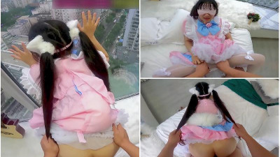 양갈래를 잡고 미친 듯이 수출하고, 흰 토끼를 유혹하고, 눈에 띄고, 또 주인에게 발각되는 날, 아빠의 암캐...