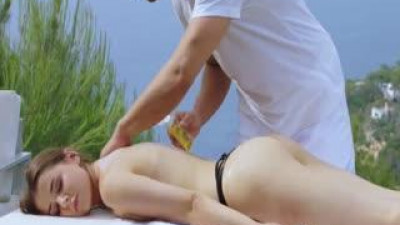 Masseur could not resist and fucked his young mistress Sybil A